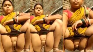 Bhabhi Telanjang Kencing Sembarangan Di Luar Ruangan Sambil Merekam Adegan Panas