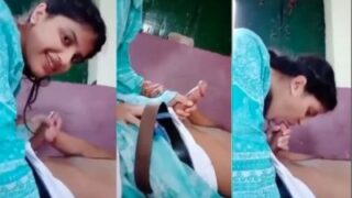 Gadis Desi Memberikan Blowjob Gaya India Pada Sepupunya