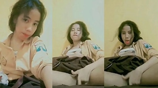 Gadis Pramuka Smp Menggoda Diri Sendiri Usai Jam Sekolah