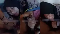 Jagoan Neon 69 Sepongin Binor Berjilbab Hitam