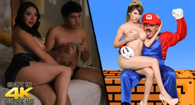 Super Mario Berhot: Esmeralda Duarte Dan Kari Cachonda Berade Panas Dalam Film Porno Sexmex