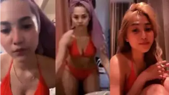 Cybel Abg Toge Menggoda Dengan Bikini Merah Yang Bikin Gatal
