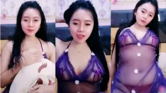 Mitha Bergaya Seksi Dengan Lingerie Ungu Panas Di Live Streaming
