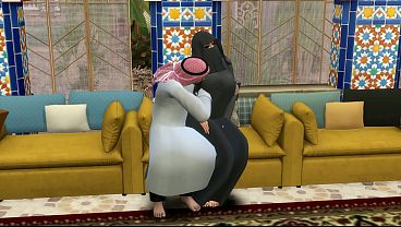 Istri Arab Yang Kesepian Main Kasar Saat Suaminya Pergi