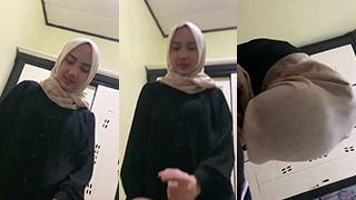 Nyepong Miss Dv Berhijab Di Kost Yang Panas