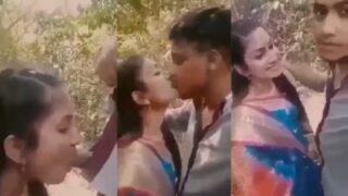 Puneri Cewek Ngeseks Di Luar Sama Kakak Tiri, Bibirnya Basah Kena Kontol.