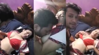 Istri Pakai Baju Seksi, Nikmatin Main Bertiga Bareng Suami.